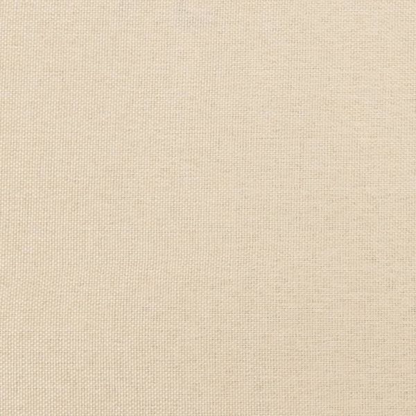 Горна табла за легло, кремава, 147x16x78/88 см, плат