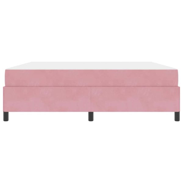 Рамка за легло с матрак Розово 180 x 200 cm текстил