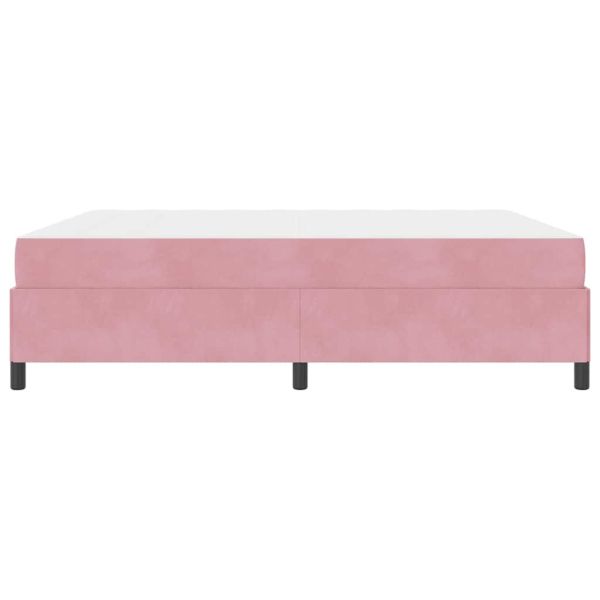 Рамка за легло с матрак Розово 180 x 200 cm текстил