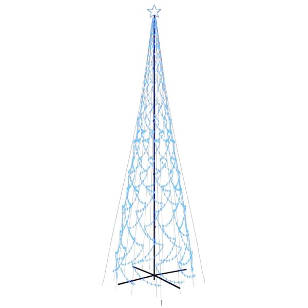 Коледна елха конус, синя, 3000 LED, 230x800 см