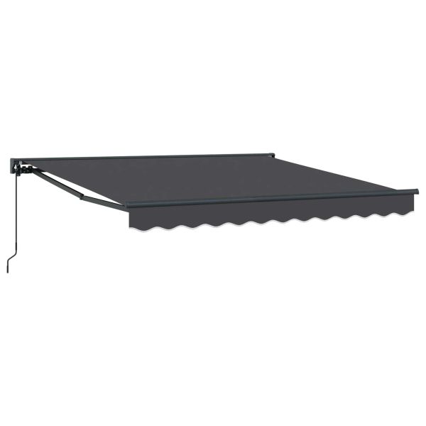 Рамка за сенник Антрацит 350 x 250 cm Полиестер с PU покритие