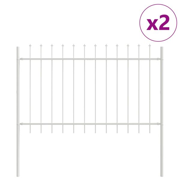 Градска ограда WOERDEN 5 бр. 8,5 x 0,8 м Бяло