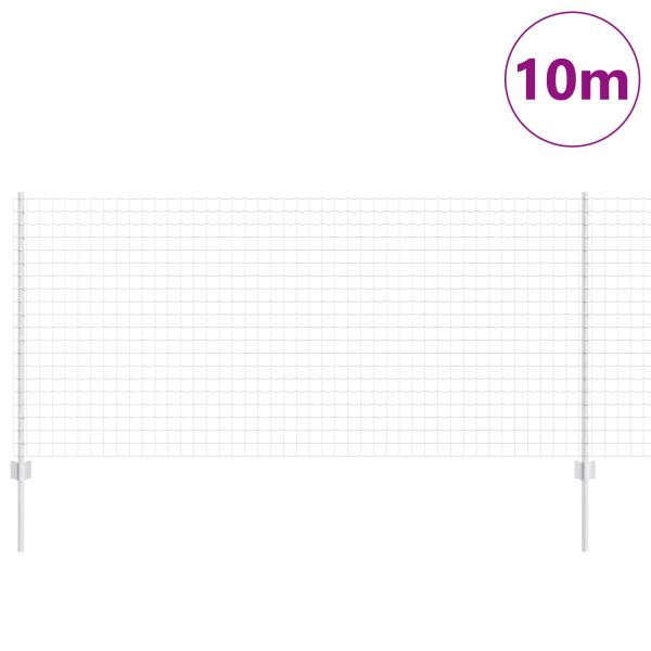 Ограда с пост Сребрист 1 x 10 m Стомана