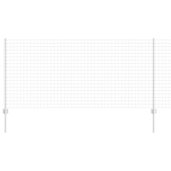 Ограда с пост Сребрист 1 x 10 m Стомана