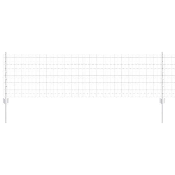 Ограда с пост Сребрист 0,6 x 25 м Стомана