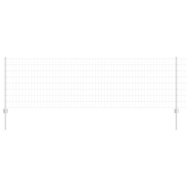 Ограда с пост Сребрист 0,8 x 25 m Стомана