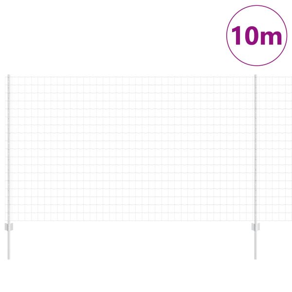 Ограда с пост Сребрист 1,4 x 10 m Стомана