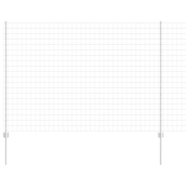 Ограда с пост Сребрист 1,5 x 10 m Стомана