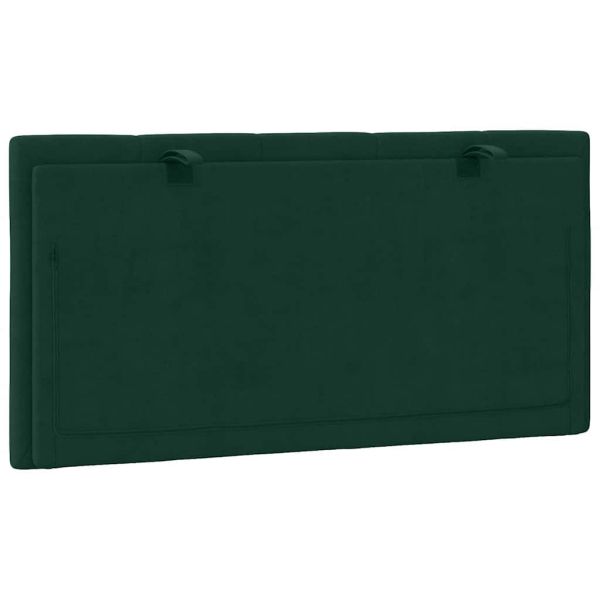 Мека табла за легло Hanko, тъмнозелена, 100 см, кадифе