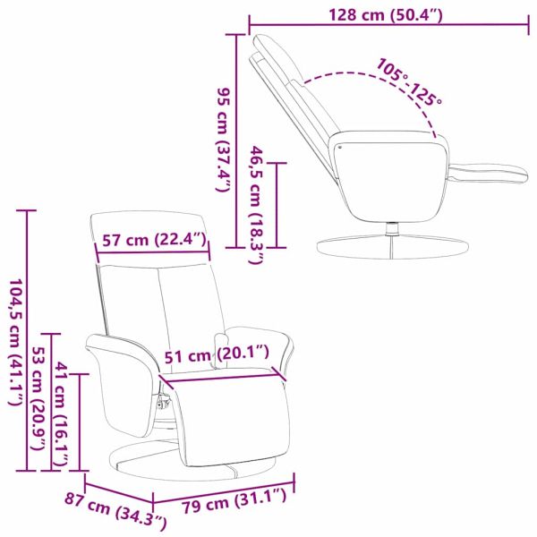 Стол с масаж Черно 79 x 87 x 104,5 см текстил