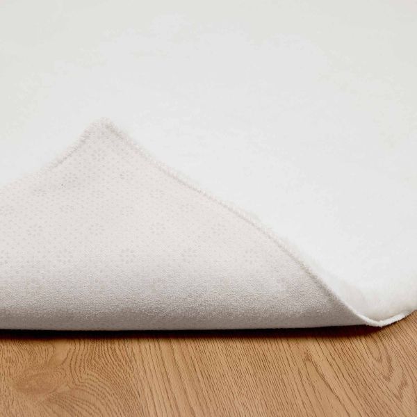 Противоплъзгащ килим от изкуствен заек Olite Бяло 60 x 110 cm