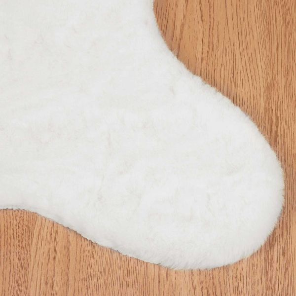 Противоплъзгащ килим от изкуствен заек Olite Бяло 80 x 120 cm