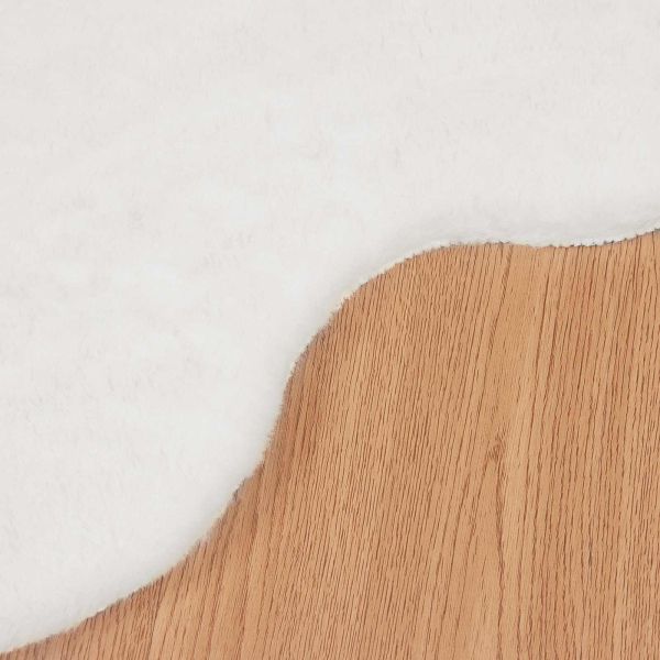 Противоплъзгащ килим от изкуствен заек Olite Бяло 80 x 120 cm