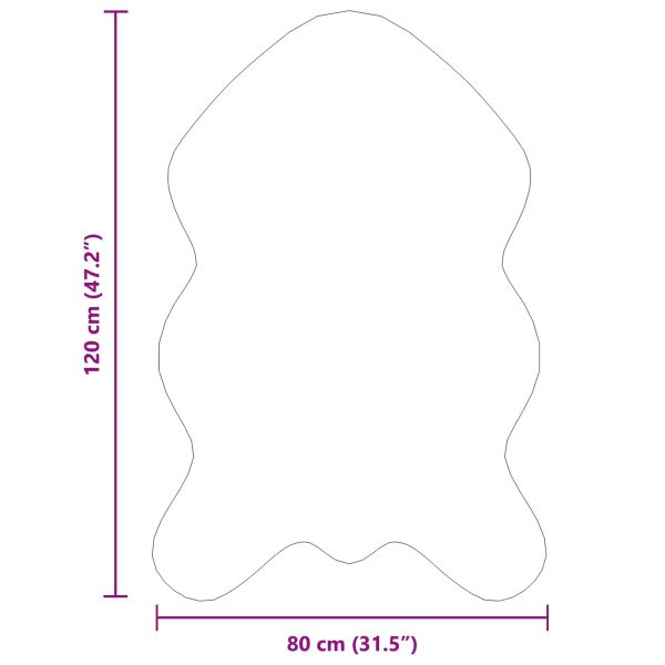 Противоплъзгащ килим от изкуствен заек Olite Таупе 80 x 120 cm