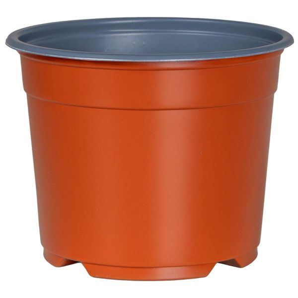 Кръгла саксия за цветя 50 pcs Теракота Ø 10 x 8 см Пластмаса