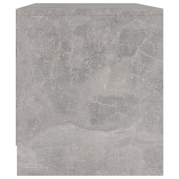 ТВ шкаф, бетонно сив, 90x35x40 см, инженерно дърво