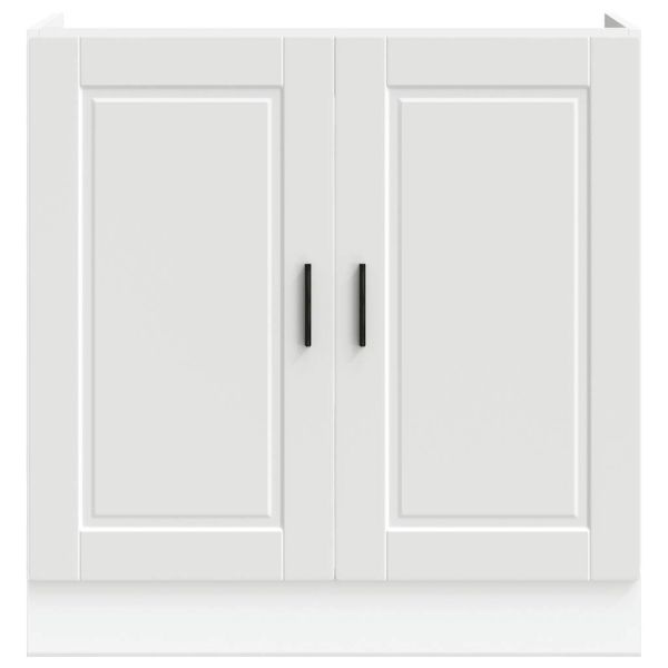 Шкаф за мивка, Porto, бял, 80x46x81,5 см, инженерно дърво