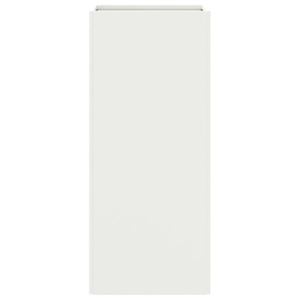 Кашпа, бяла, 32x29x75 см, стомана