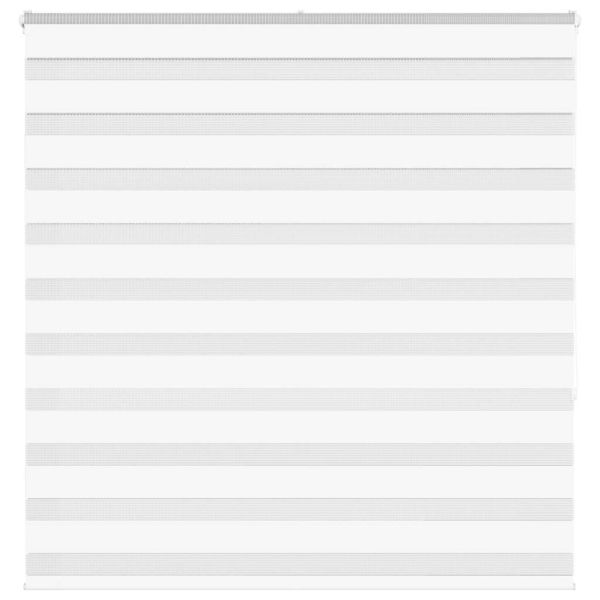 Зеброва щора бял 150x150 см ширина на плата 145,9 см полиестер