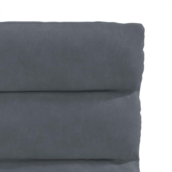 Трапезни столове, 2 бр, тъмносиви, кадифе