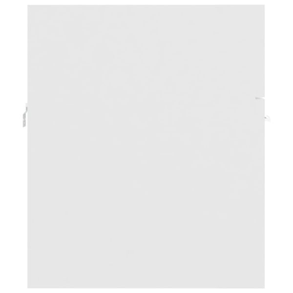 Комплект мебели за баня, бял, ПДЧ