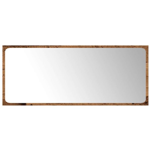 Комплект мебели за баня от 5 части старо дърво инженерно дърво