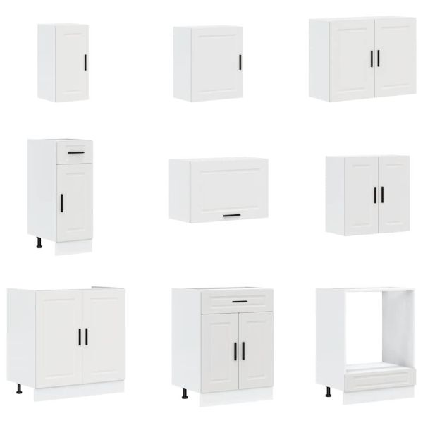 Комплект кухненски шкафове от 14 части Porto, инженерно дърво