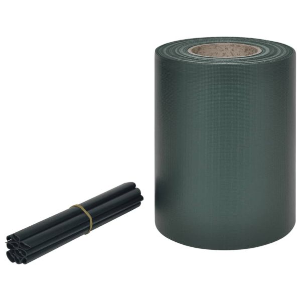 Градински параван за уединение, PVC, 70x0,19 м, зелен