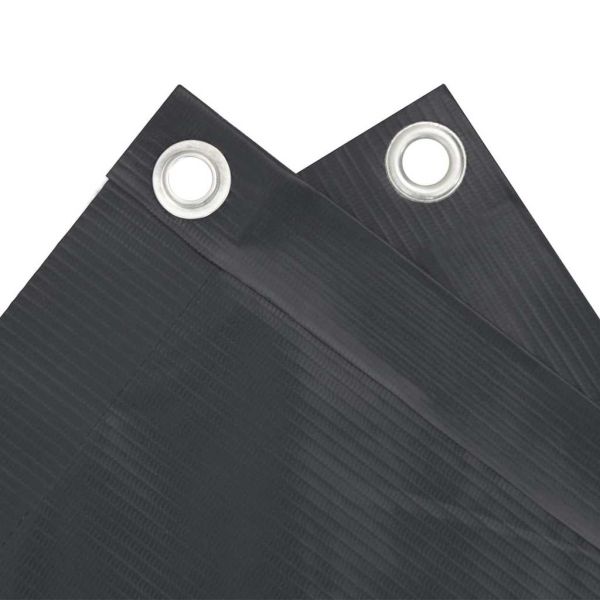 Параван за тераса, антрацит, 300x90 см, PVC