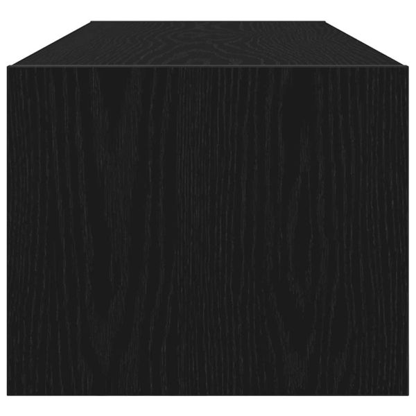 ТВ шкаф с чекмедже Черен дъб 100 x 31 x 25,5 см Инженерно дърво