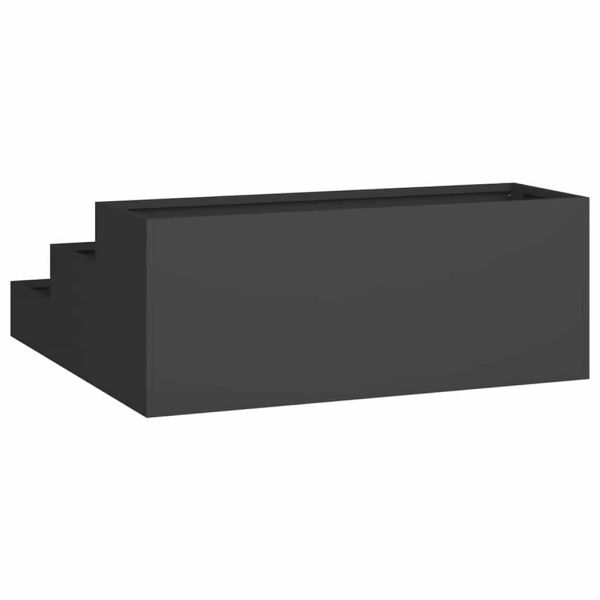 Градинска саксия Черно 90 x 90 x 35 см
