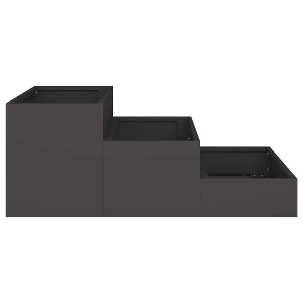 Градинска саксия Черно 90 x 90 x 35 см