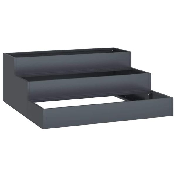 Градинска саксия Антрацит 90 x 90 x 35 см