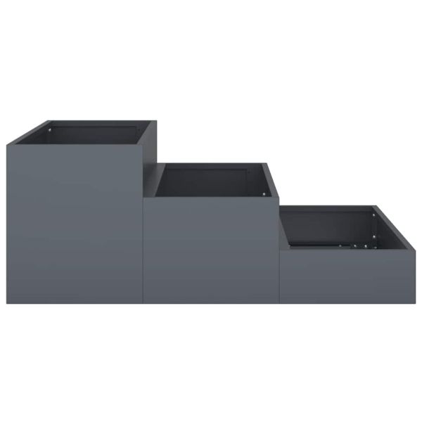 Градинска саксия Антрацит 90 x 90 x 35 см