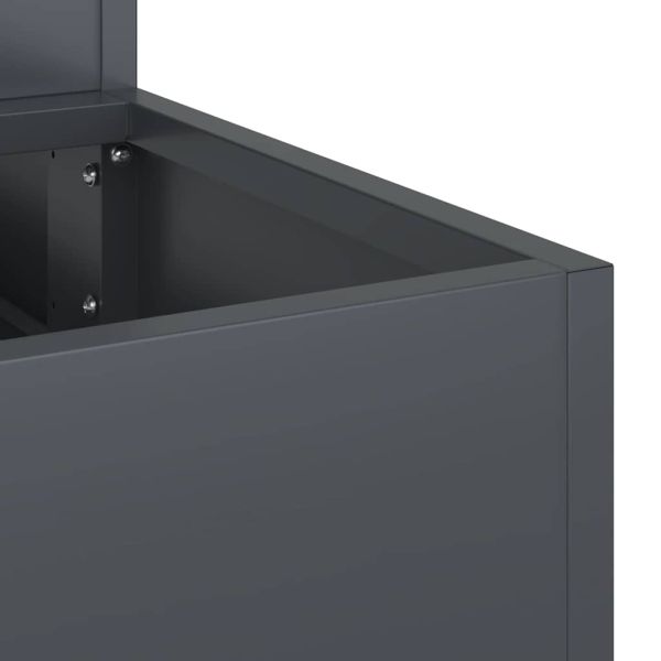 Градинска саксия Антрацит 90 x 90 x 35 см
