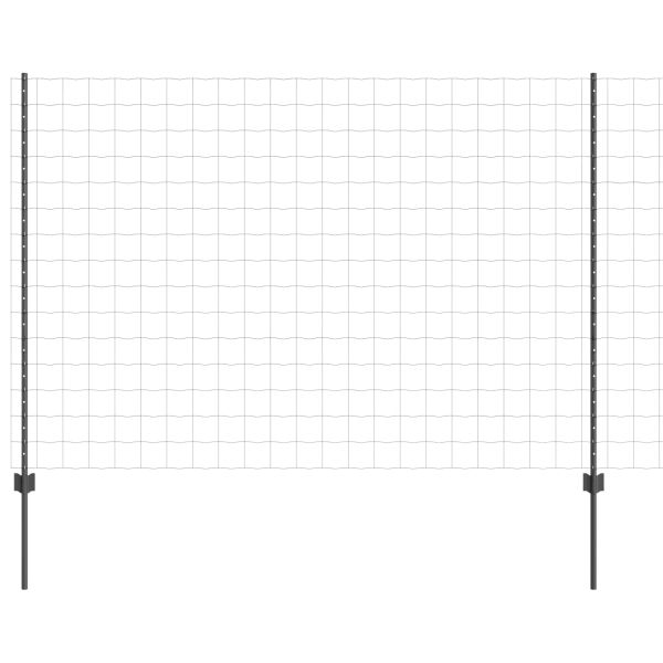 Ограда с пост Сив 1,5 x 10 m Стомана