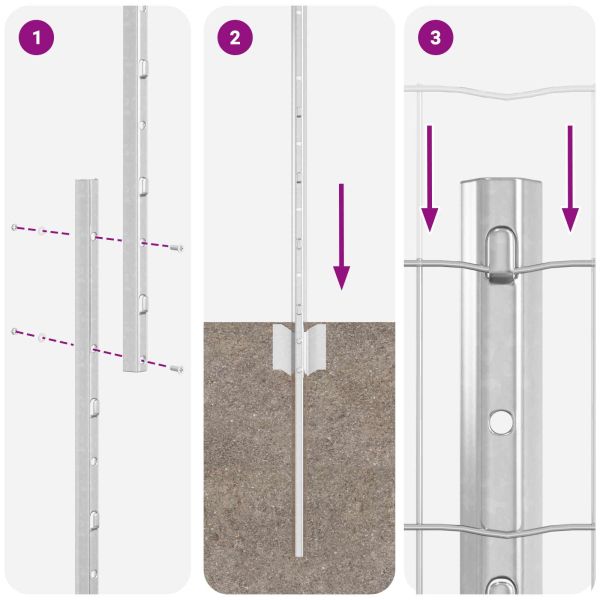 Ограда с пост Сребрист