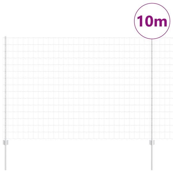 Ограда с пост Сребрист 1,5 x 10 m Стомана
