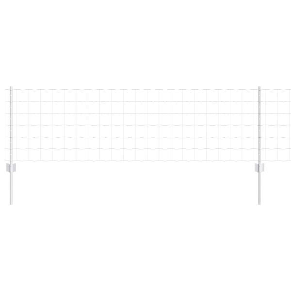 Ограда с пост Сребрист 0,6 x 10 м Стомана