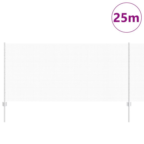 Ограда с пост Сребрист 1 x 25 m Стомана