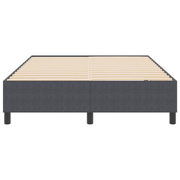 Платформено легло Тъмен сив 160 x 200 cm Кордюрова тъкан