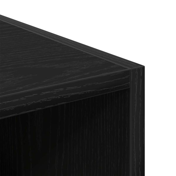 Гардероб с рафт Черния дъб 30 x 50 x 200 см Инженерно дърво