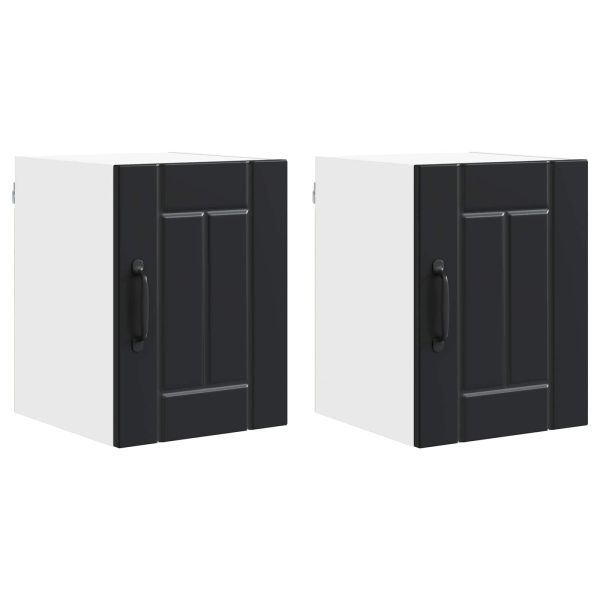 Стенен шкаф LUCCA 2 pcs Черно 30 x 31 x 40 см