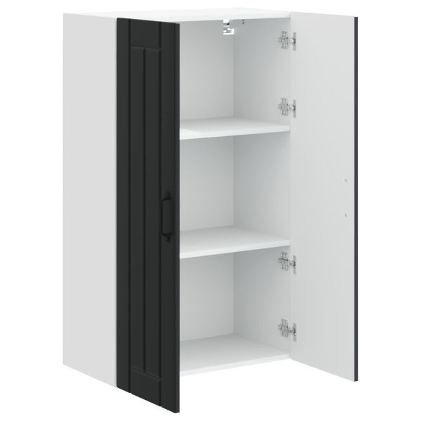 Стенен шкаф LUCCA Черно 60 x 31 x 100 см Инженерна дървесина