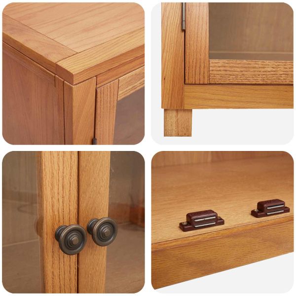 Комплект за съхранение на мебели с врата Кафяво Инженерно дърво
