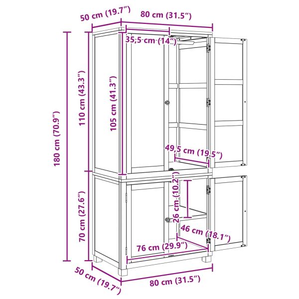 Комплект за съхранение на мебели с врата Кафяво Инженерно дърво