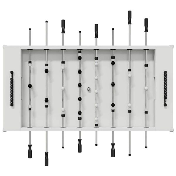 Маса за фуутбол Бял 146,5 x 74 x 85 см Инженерно дърво
