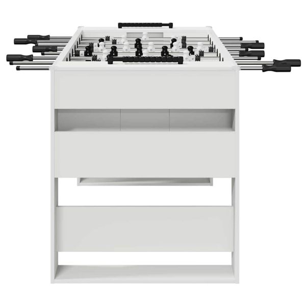 Маса за фуутбол Бял 146,5 x 74 x 85 см Инженерно дърво