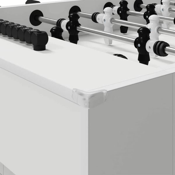 Маса за фуутбол Бял 146,5 x 74 x 85 см Инженерно дърво