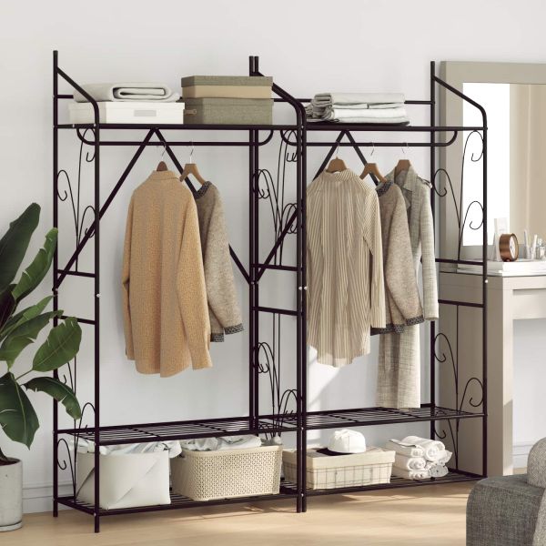 Отворен Гардероб Едноцветен 2 pcs 78 x 36 x 158 см